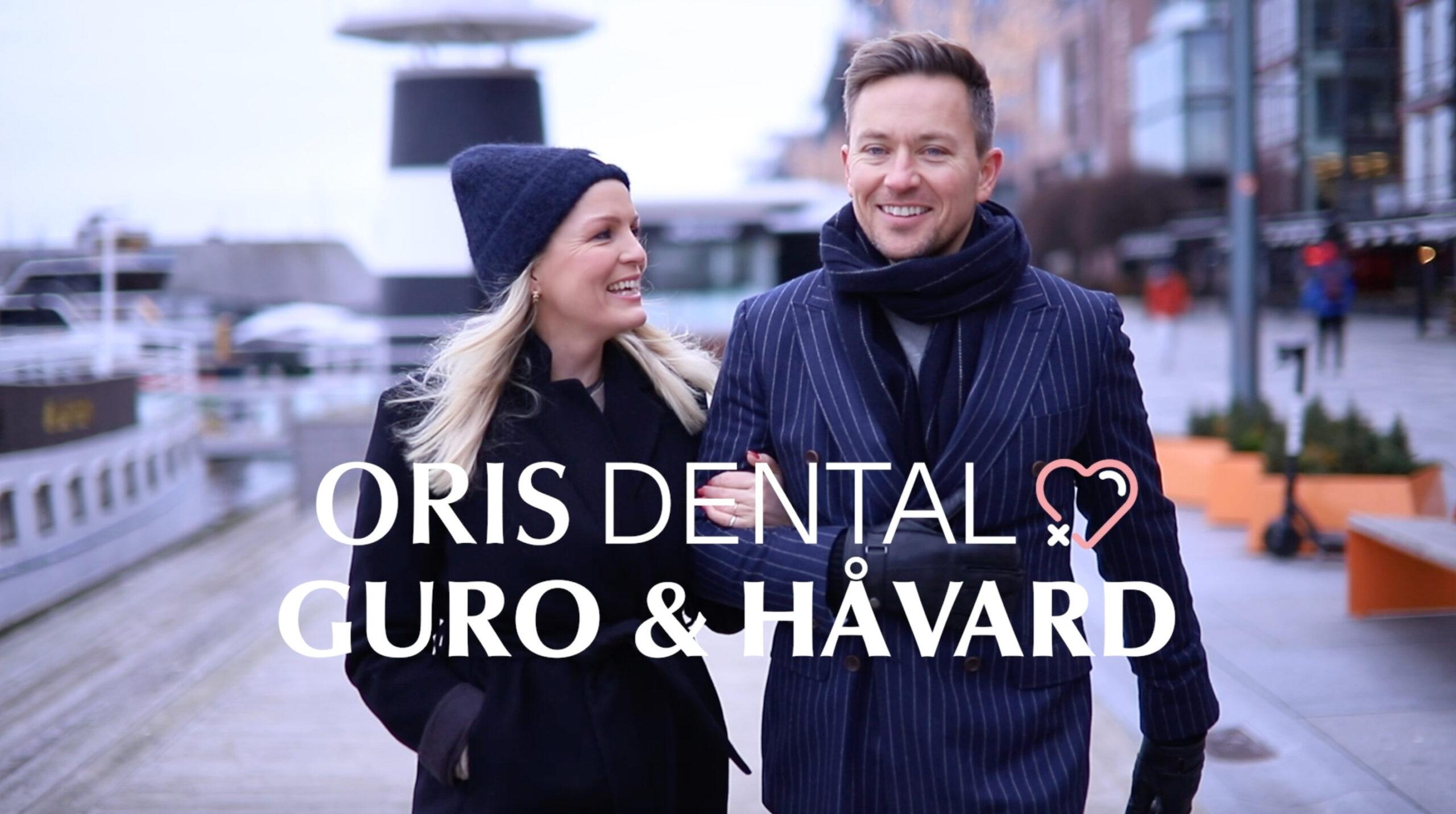 Guro Fostervold Tvedten og Håvard Tvedten utenfor Oris Dental Aker Brygge.